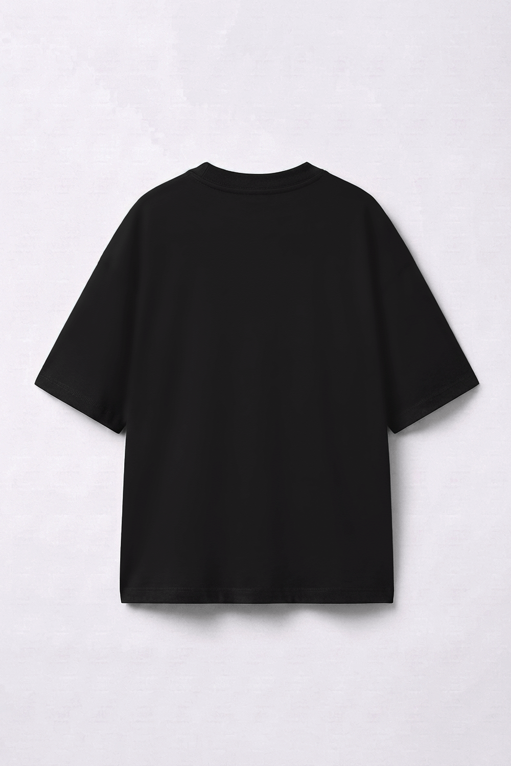 Black Oversized T-Shirt – Drop Shoulder, Unisex - Image 3