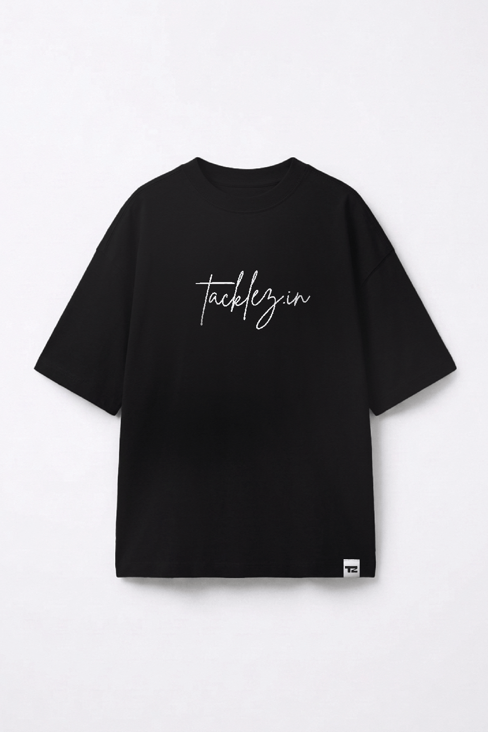 Black Oversized T-Shirt – Drop Shoulder, Unisex
