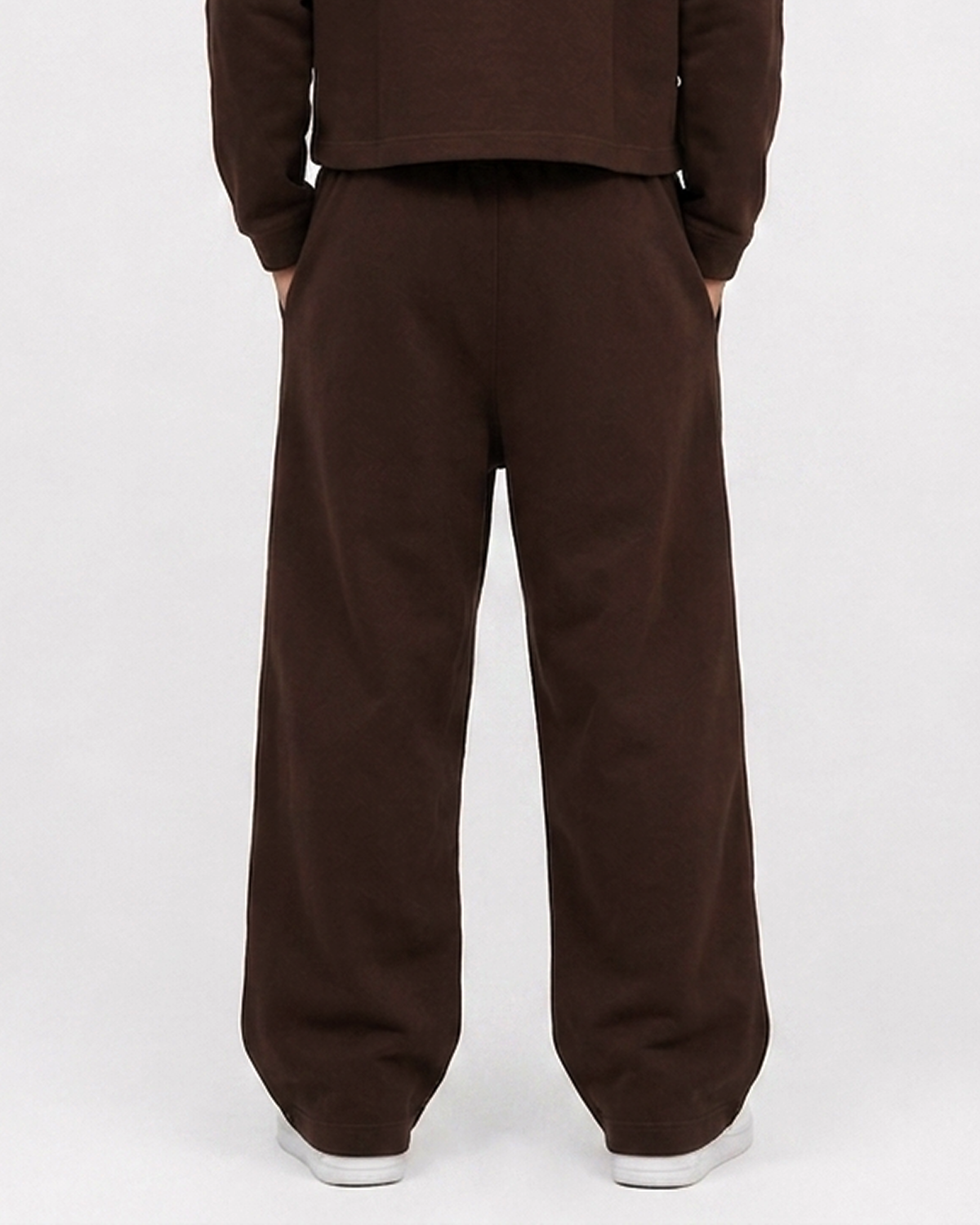 CORD SET (RAGLAN TEE & BAGGY JOGGER) - COFFEE - Image 9