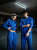 CORD SET (RAGLAN TEE & BAGGY JOGGER) - ROYAL