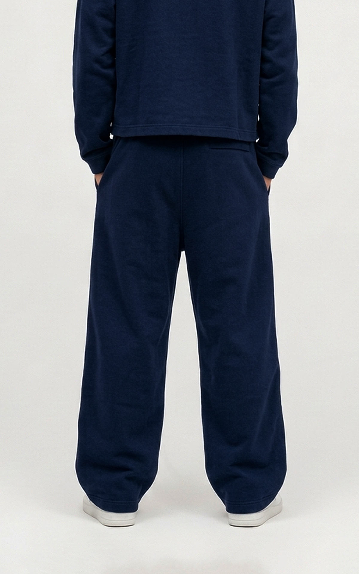 CORD SET (RAGLAN TEE & BAGGY JOGGER) - NAVY - Image 7
