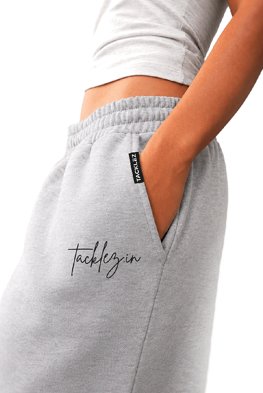 Everyday Unisex Joggers - Grey Melange - Image 3