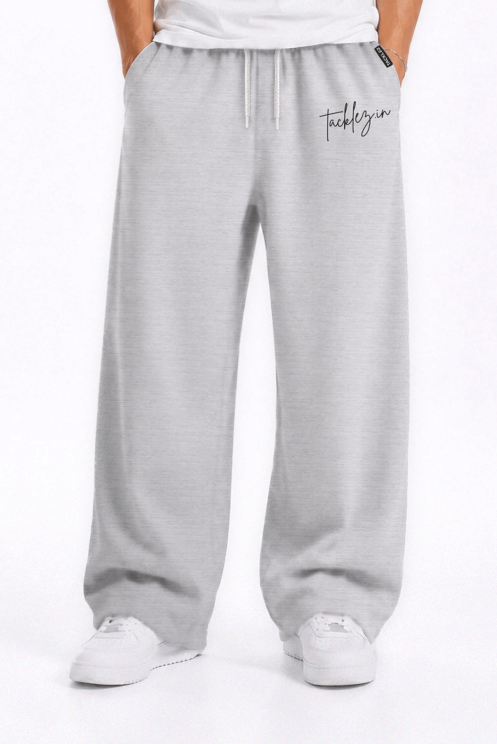 Everyday Unisex Joggers - Grey Melange - Image 6