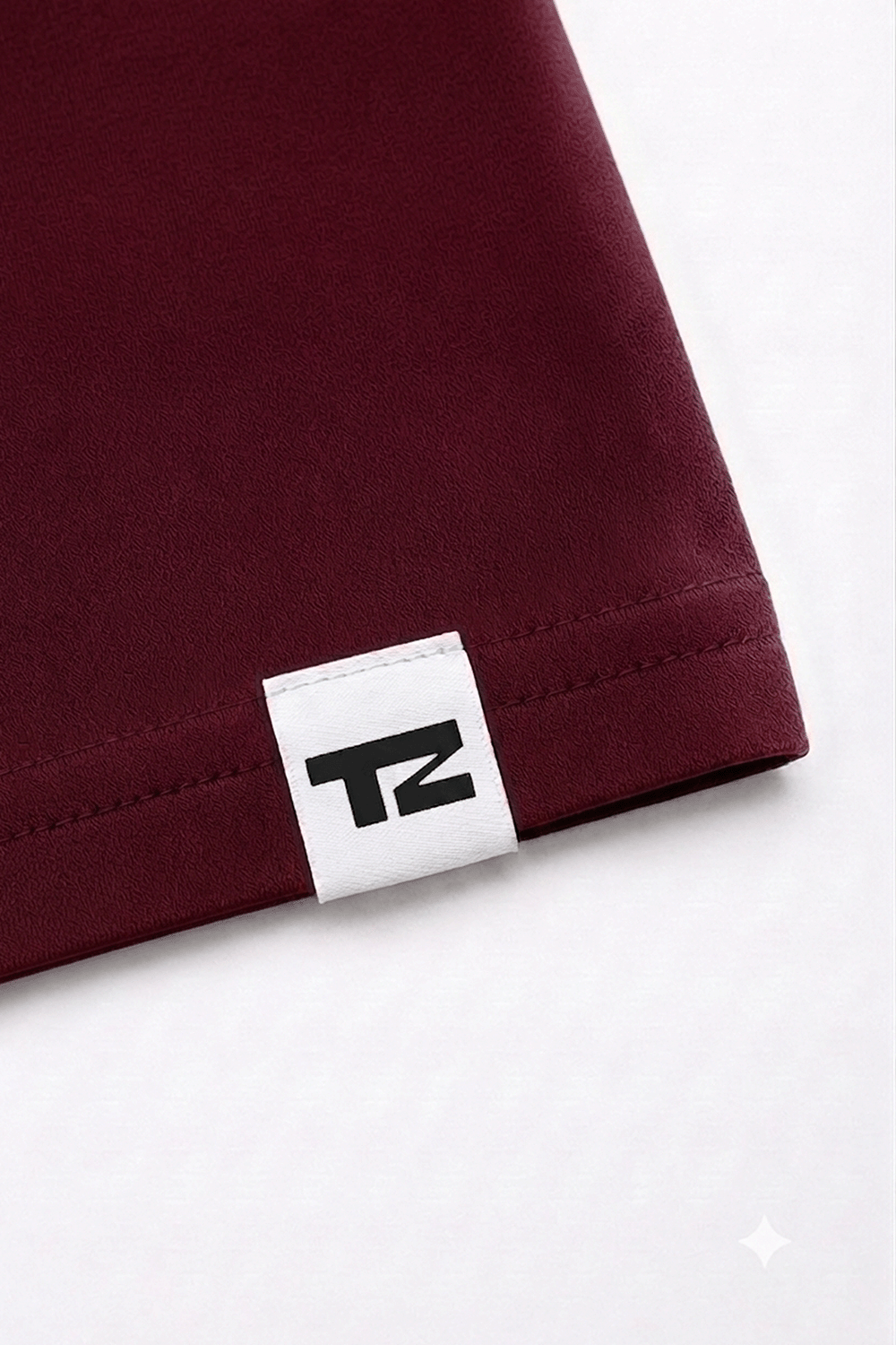 Maroon Oversized T-Shirt – Drop Shoulder, Unisex - Image 2
