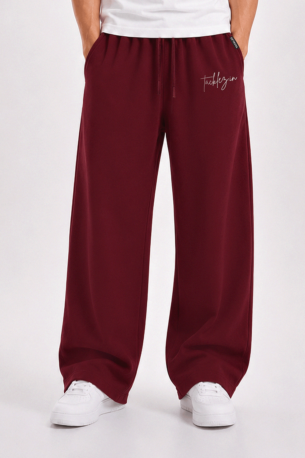 Everyday Unisex Joggers - Maroon - Image 5