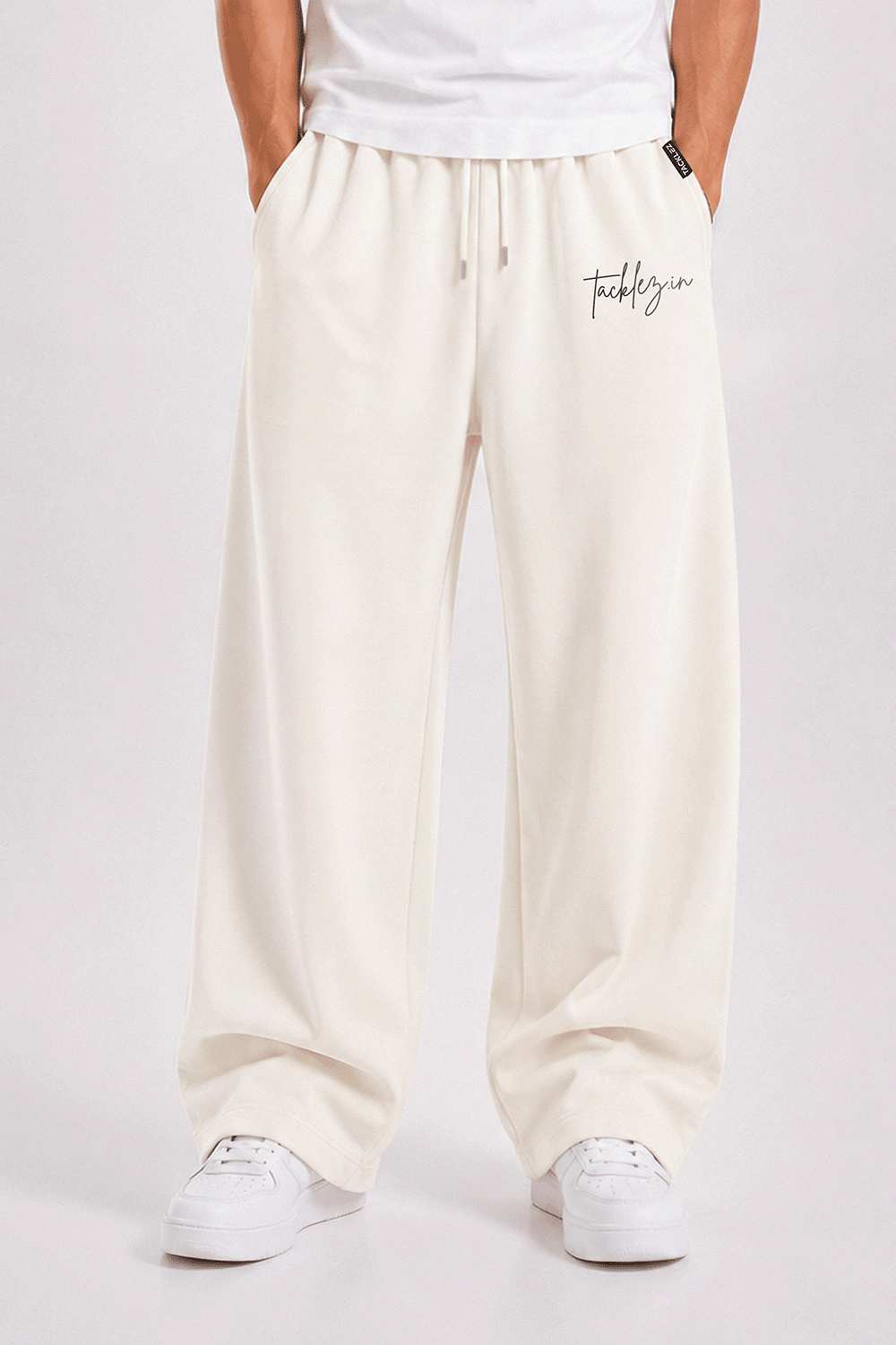 Everyday Unisex Joggers - Off White - Image 5