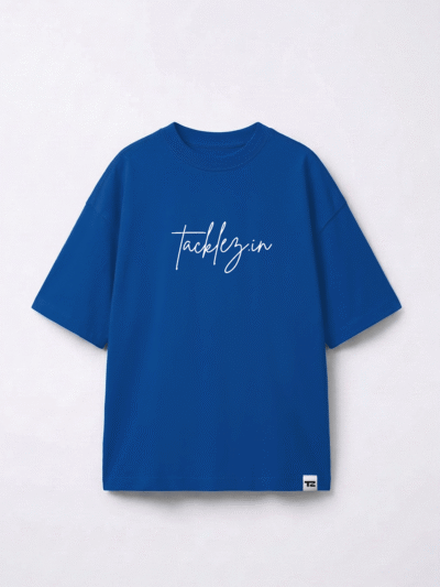 Royal Blue Oversized T-Shirt – Drop Shoulder, Unisex
