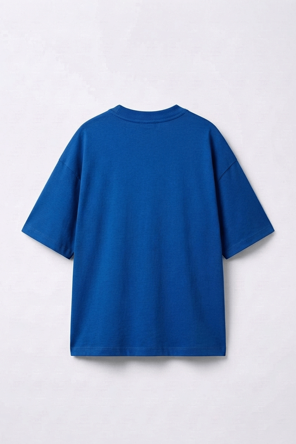 Royal Blue Oversized T-Shirt – Drop Shoulder, Unisex - Image 3