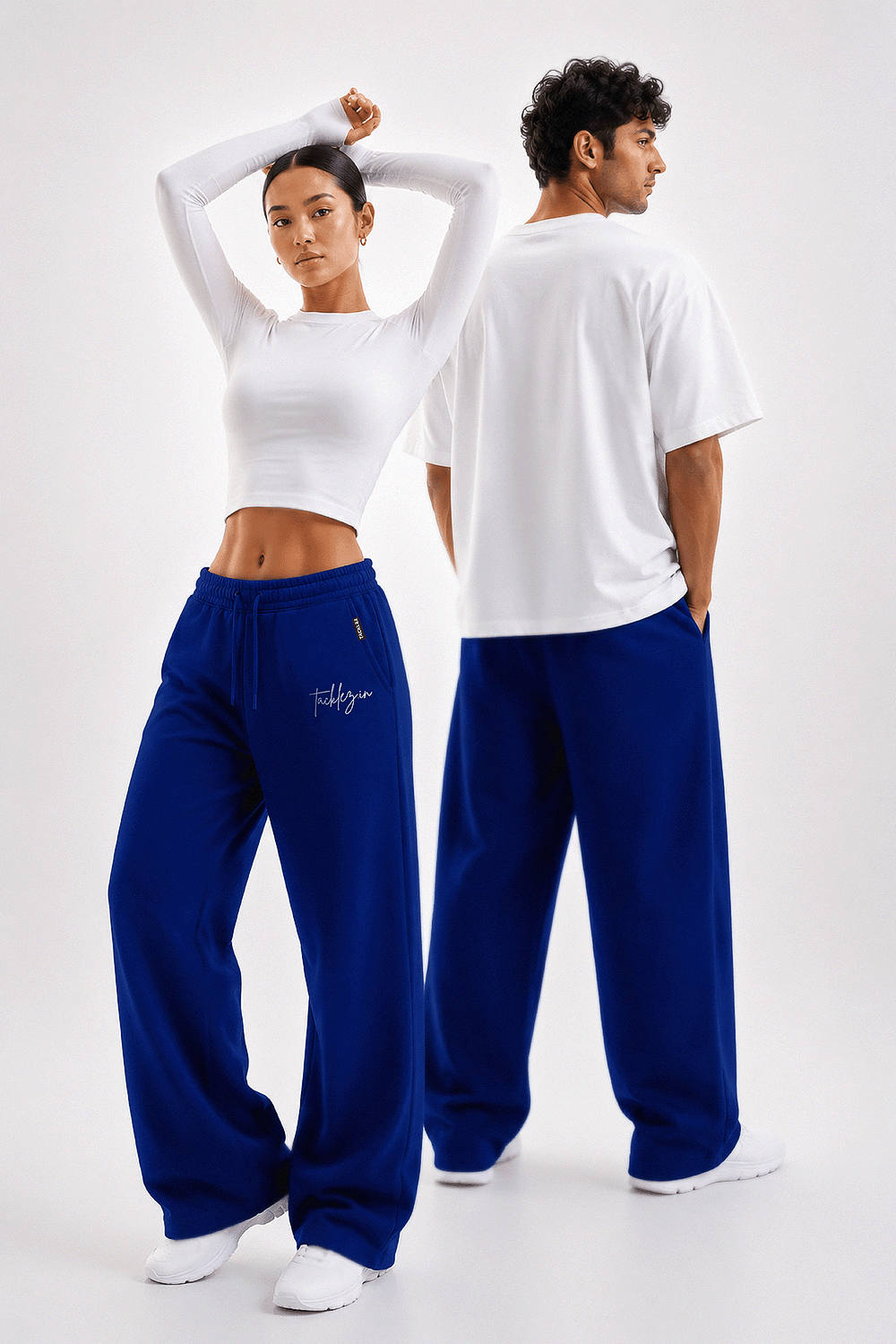 Everyday Unisex Joggers - Royal Blue - Image 2