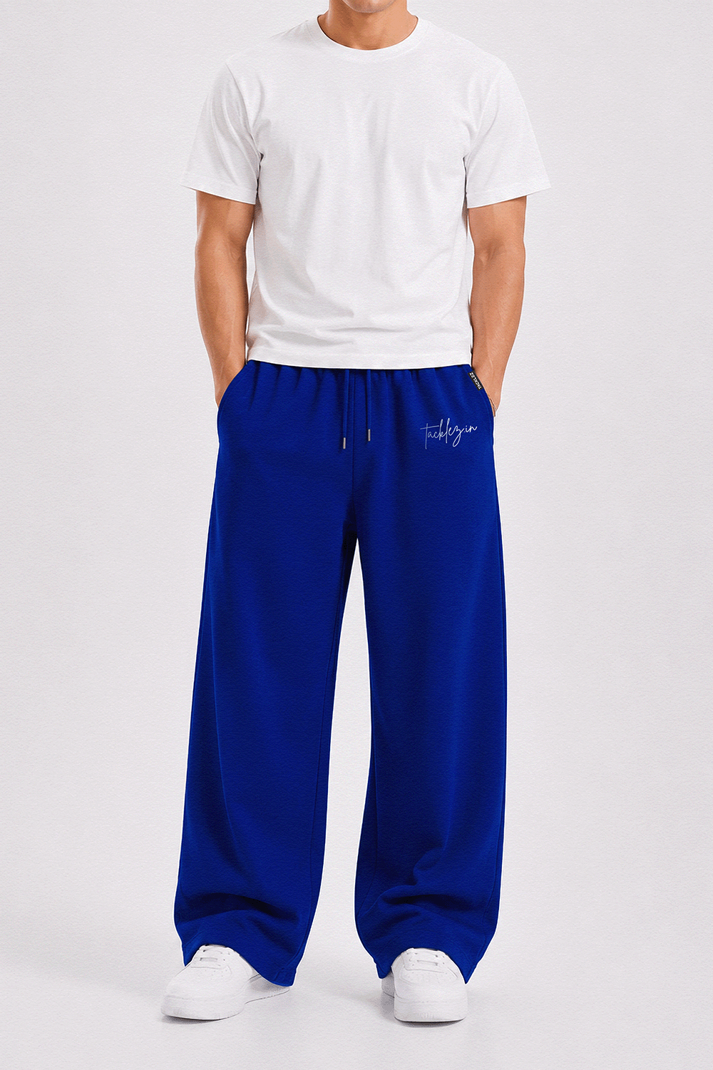 Everyday Unisex Joggers - Royal Blue - Image 4