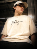 Off white Oversized T-Shirt – Drop Shoulder, Unisex