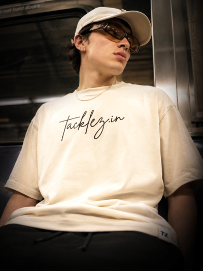 Off white Oversized T-Shirt – Drop Shoulder, Unisex