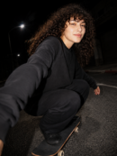 CORD SET (RAGLAN TEE & BAGGY JOGGER) - BLACK