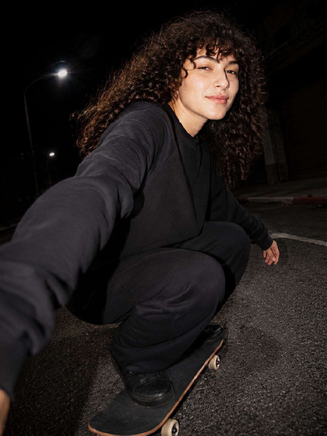 CORD SET (RAGLAN TEE & BAGGY JOGGER) - BLACK