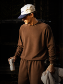 CORD SET (RAGLAN TEE & BAGGY JOGGER) - COFFEE