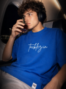 Royal Blue Oversized T-Shirt – Drop Shoulder, Unisex