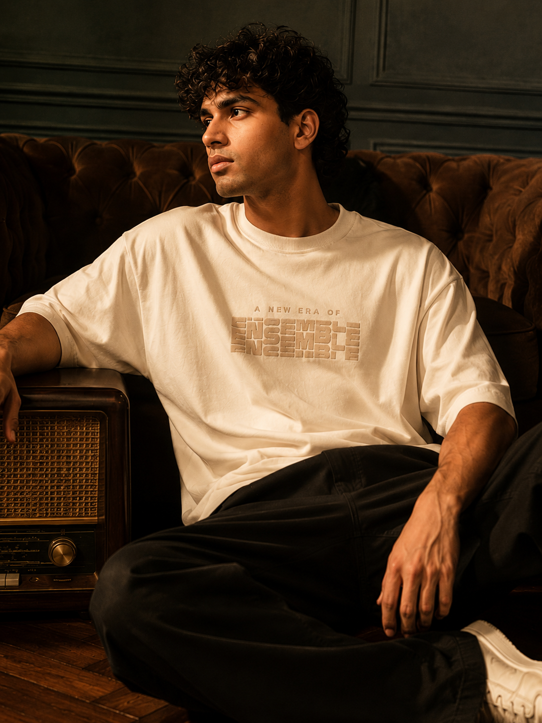 Ensemble Premium "A New Era" Oversized T-Shirt – Cream