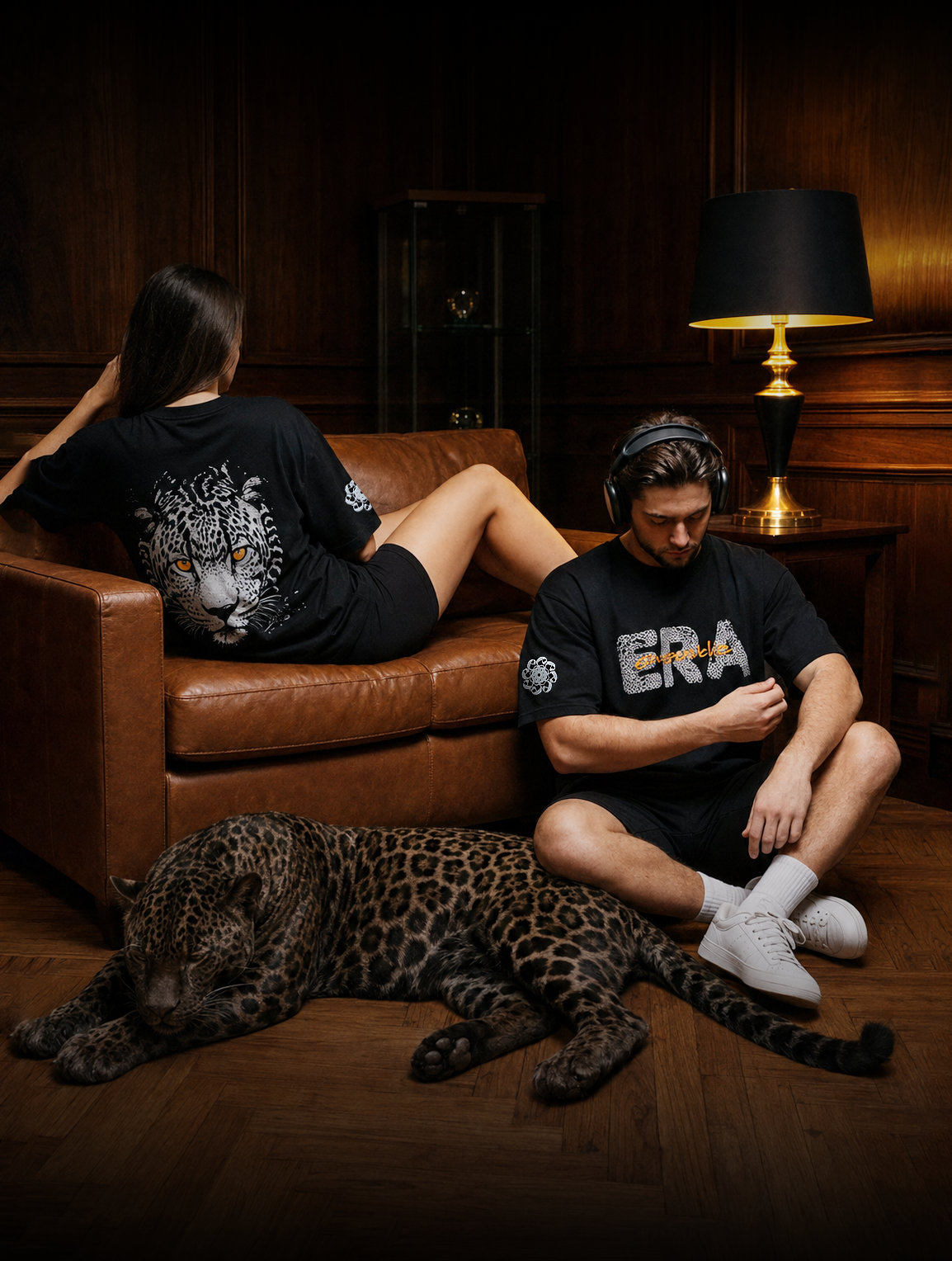 Premium "Eye of the Jungle" Oversized T-Shirt – Black - Image 3