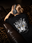 Premium "Eye of the Jungle" Oversized T-Shirt – Black
