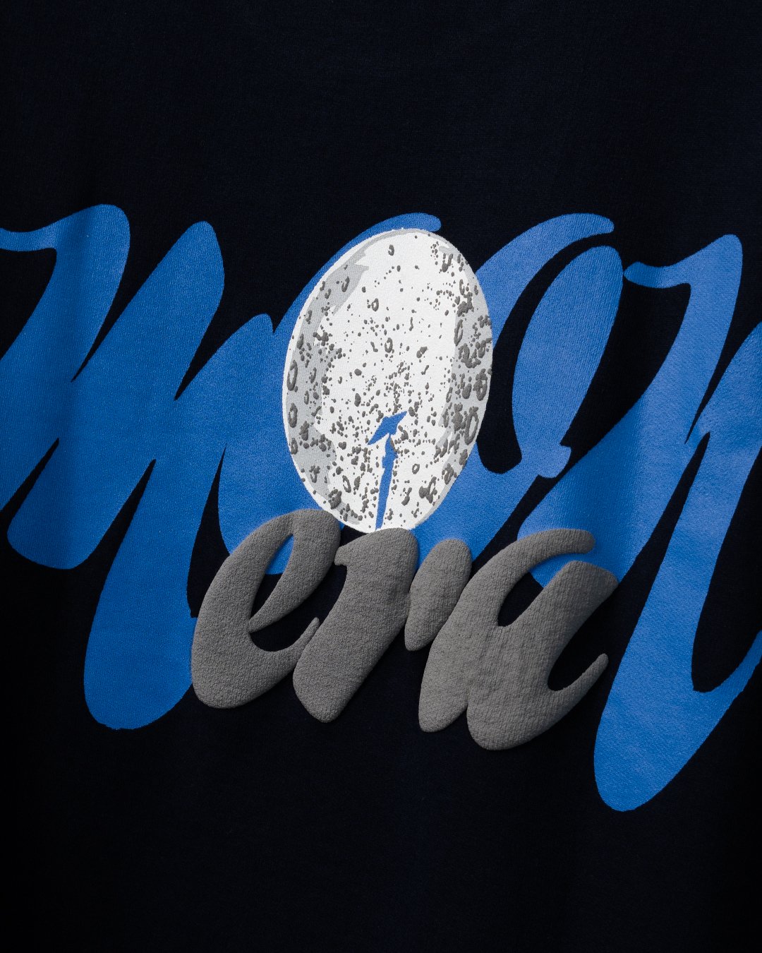 Premium "Moon Era" Oversized T-Shirt – Navy Blue - Image 6