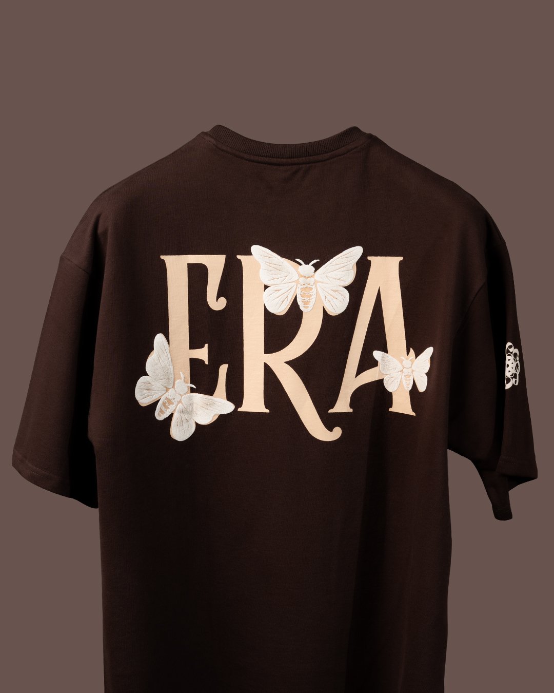 Premium "ButterflyEra" Oversized T-Shirt – Coffee Brown - Image 7