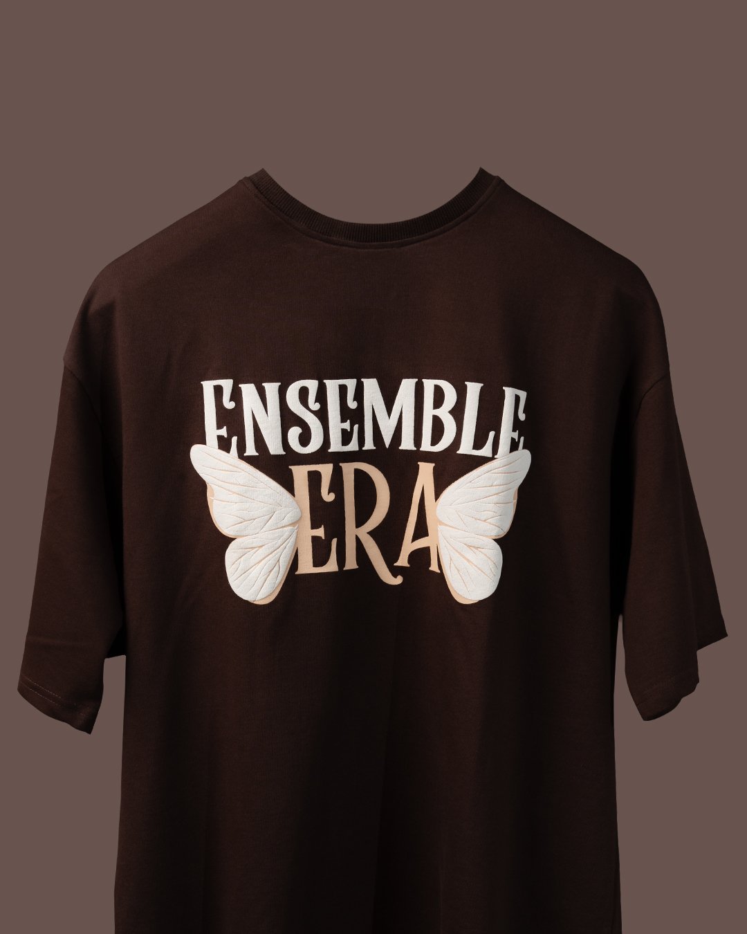Premium "ButterflyEra" Oversized T-Shirt – Coffee Brown - Image 8
